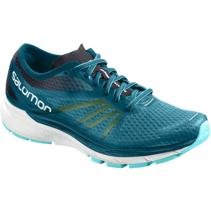 Chaussure Running Salomon Femme Turquoise - Salomon SONIC RA PRO W - France (6087-NEXHT)